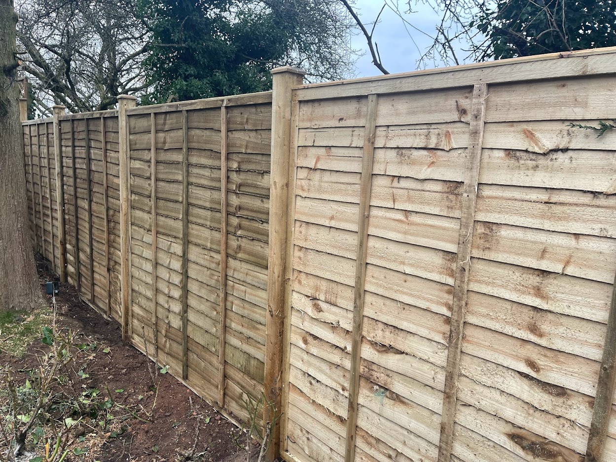 standard waney edge fence panels