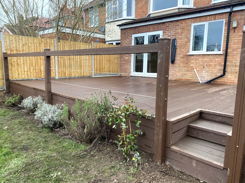 Composite Decking with Balustrade