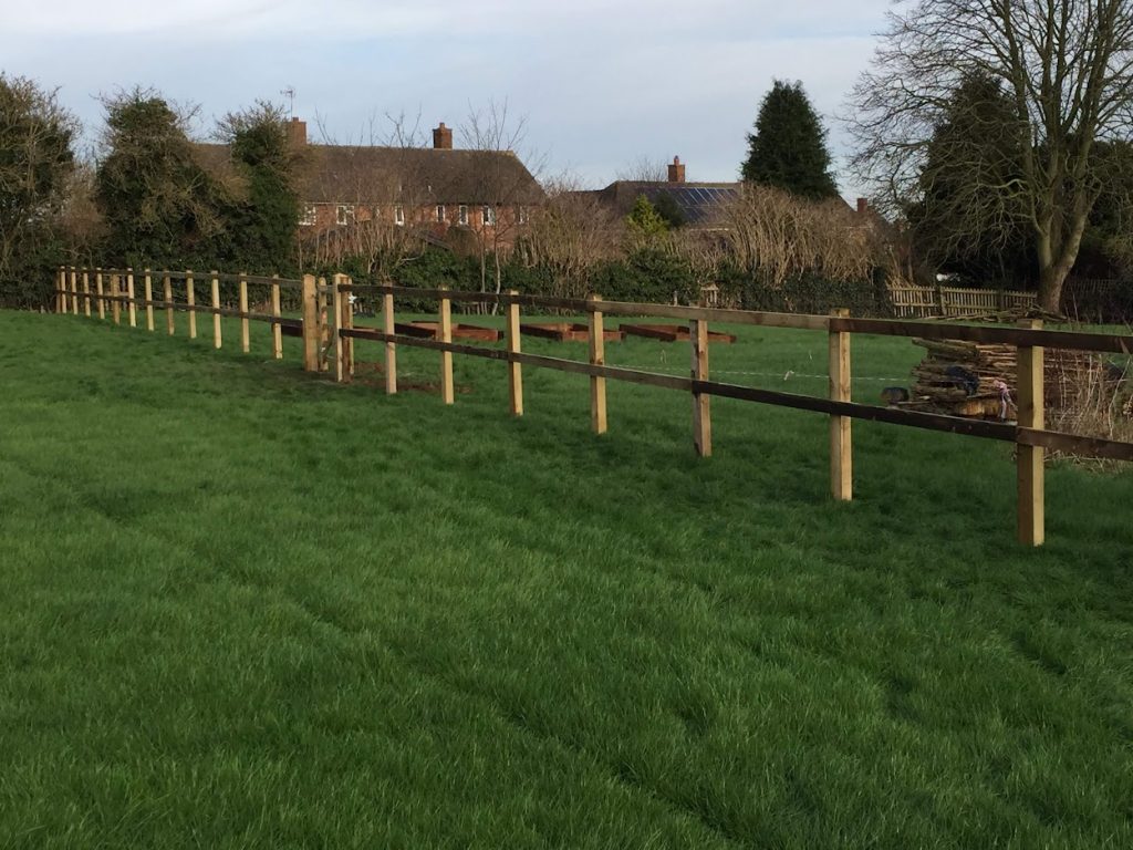 Post and Rail Fencing Bishops Itchington
